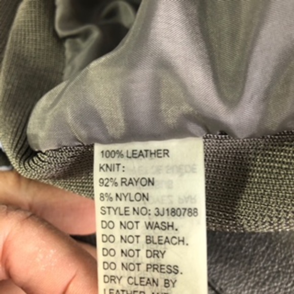 NWT Peter Nygard Knit/Leather Full Zip Flower Embellished Jacket Size M - Picture 7 of 10